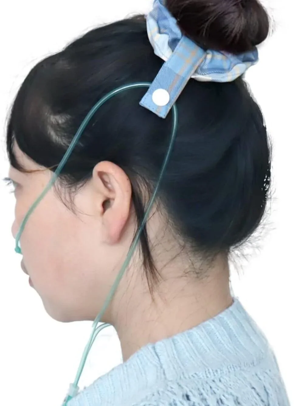 Tubie Scrunchie with 2 Safety Clips